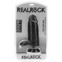 Dildo realistyczne RealRock grube z moszną 23 cm czarne - 4