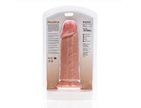 Dildo realistyczne grube proste bez jąder RealRock 20 cm cieliste - 4