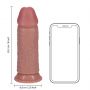 Dildo realistyczne grube proste bez jąder RealRock 20 cm cieliste - 6