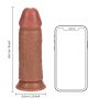 Dildo realistyczne grube proste bez jąder RealRock 20,3 cm - 10