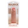 Dildo RealRock ekstra grube proste 23 cm cieliste bez jąder - 4