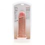 Dildo RealRock ekstra grube proste 23 cm cieliste bez jąder - 3