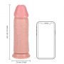 Dildo RealRock ekstra grube proste 23 cm cieliste bez jąder - 8