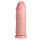 Dildo RealRock ekstra grube proste 23 cm cieliste bez jąder