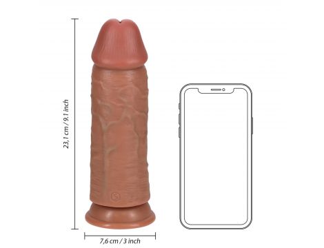 Extra Thick Straight without Balls 23 cm - Tan - 7