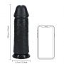 Dildo realistyczne RealRock grube proste bez jąder 25 cm czarne - 6