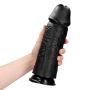 Dildo realistyczne RealRock grube proste bez jąder 25 cm czarne - 7