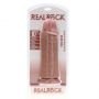 Dildo realistyczne RealRock grube proste bez jąder cieliste 25 cm - 3