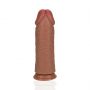 Dildo realistyczne RealRock grube proste bez jąder cieliste 25 cm - 7
