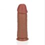 Dildo realistyczne RealRock grube proste bez jąder cieliste 25 cm - 9