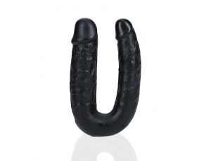 Dildo podwójne w kształcie U RealRock 12,7 cm czarny