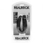 Dildo podwójne w kształcie U RealRock 12,7 cm czarny - 4