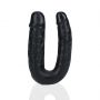 Dildo podwójne w kształcie U RealRock 12,7 cm czarny - 2