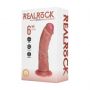 Wibrator realistyczny zakrzywiony RealRock cielisty 17 cm - 4