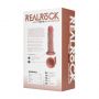 Wibrator realistyczny zakrzywiony RealRock cielisty 17 cm - 2