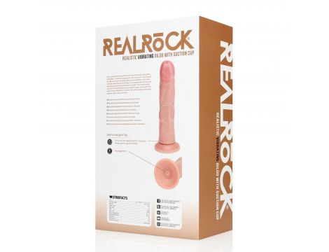 Wibrator realistyczny RealRock zakrzywiony 20 5 cm cielisty - 3
