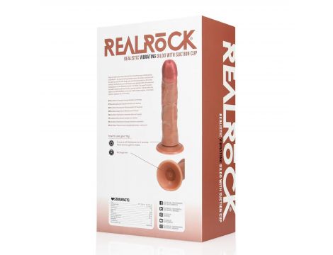 Wibrator realistyczny RealRock zakrzywiony 20,5 cm cielisty - 2