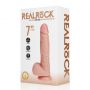 Wibrator realistyczny RealRock z jądrami 18 cm cielisty - 3