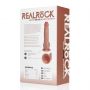 Wibrator realistyczny RealRock z jajami cielisty 18 cm - 6