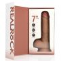 Wibrator realistyczny RealRock z jajami cielisty 18 cm - 3