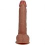 Wibrator realistyczny RealRock z jajami cielisty 18 cm - 8