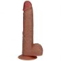 Wibrator realistyczny RealRock z jajami cielisty 18 cm - 7