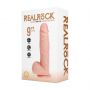 Wibrator realistyczny RealRock z jajami cielisty 25 cm - 4