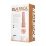 Wibrator realistyczny RealRock z jajami cielisty 25 cm - 3