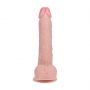 Wibrator realistyczny RealRock z jajami cielisty 25 cm - 7