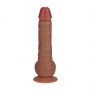 Wibrator realistyczny RealRock z moszną cielisty 25 cm - 8