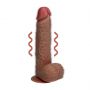 Wibrator realistyczny RealRock z moszną cielisty 25 cm - 6