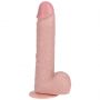 Wibrator realistyczny rotujący z jądrami RealRock 20,5 cm cielesny - 7