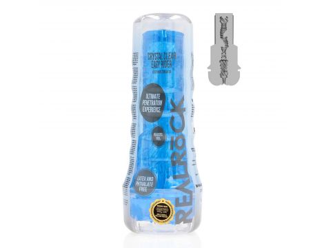 Masturbator RealRock Easy Rider niebieski TPE 21,5 cm - 2