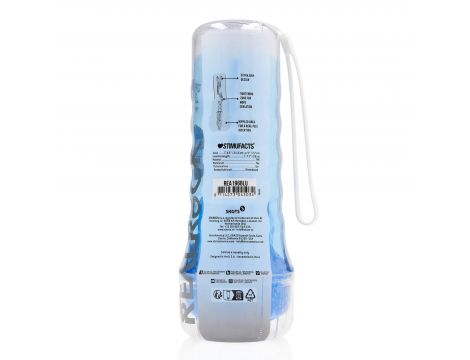 Masturbator RealRock Easy Rider niebieski TPE 21,5 cm