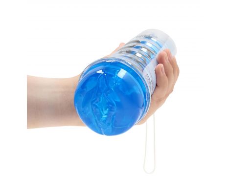 Masturbator RealRock Easy Rider niebieski TPE 21,5 cm - 9