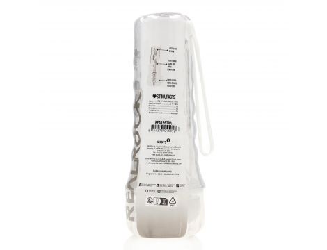 Masturbator RealRock Easy Rider przezroczysty TPE 21,5 cm - 2