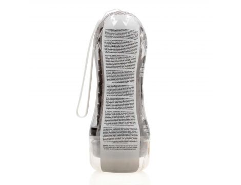 Masturbator teksturowany RealRock TPE czarny 21 cm - 3