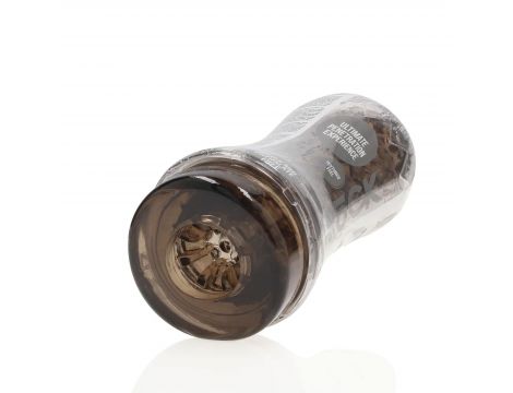 Masturbator teksturowany RealRock TPE czarny 21 cm - 5