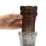 Masturbator teksturowany RealRock TPE czarny 21 cm - 5