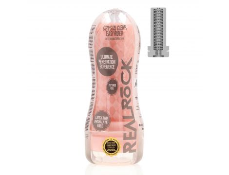 Masturbator teksturowany RealRock TPE 21 cm