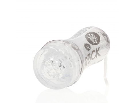 Masturbator teksturowany Easy Rider RealRock transparentny 21 cm - 2