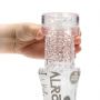 Masturbator teksturowany Easy Rider RealRock transparentny 21 cm - 6