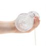 Masturbator teksturowany Easy Rider RealRock transparentny 21 cm - 9