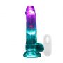 Wibrator realistyczny RealRock z jądrami przezroczysty 16.2 cm - 2