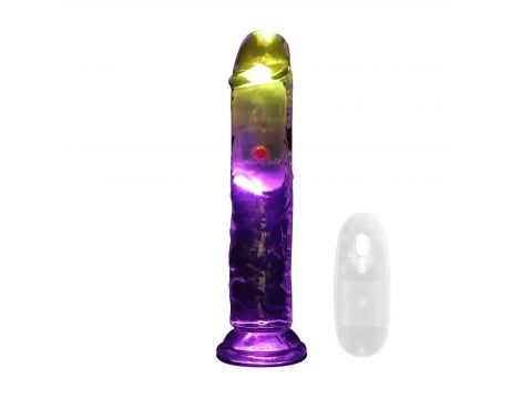 Wibrator realistyczny RealRock przezroczysty 20 cm - 2