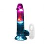 Wibrator realistyczny RealRock LED przezroczysty 19.5 cm - 4