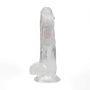 Wibrator realistyczny RealRock LED przezroczysty 19.5 cm - 3