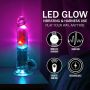 Wibrator realistyczny RealRock LED przezroczysty 19.5 cm - 7