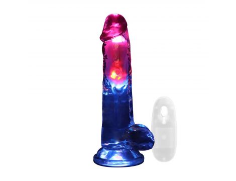 Wibrator realistyczny RealRock przezroczysty 22,5 cm - 2