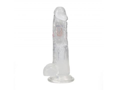 Wibrator realistyczny RealRock przezroczysty 22,5 cm - 3